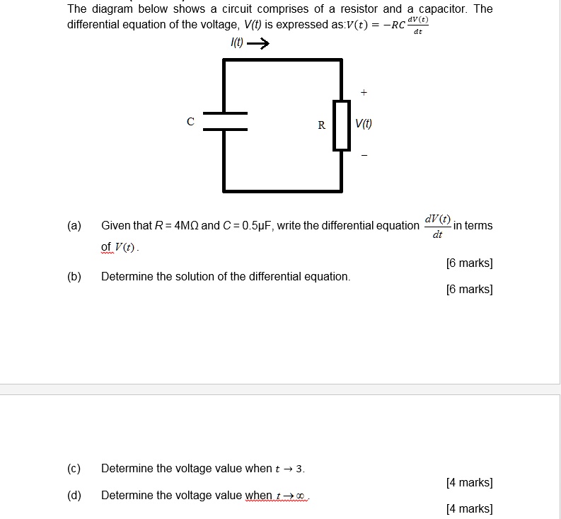 SOLVED The diagram below shows a circuit comprising of a resistor and
