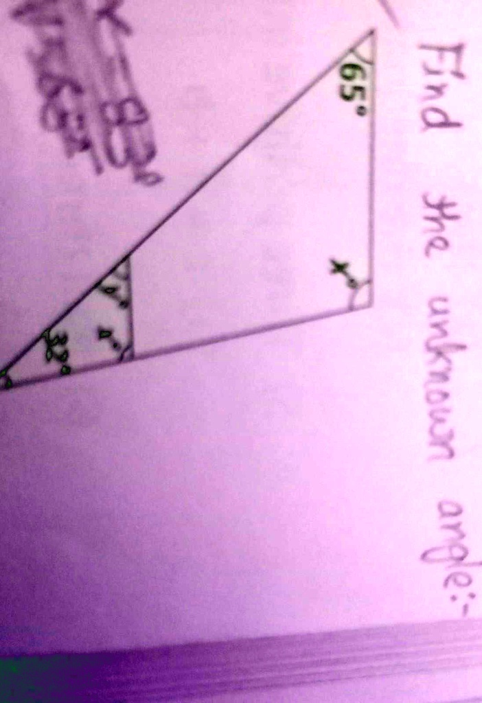 Find the unknown angle: