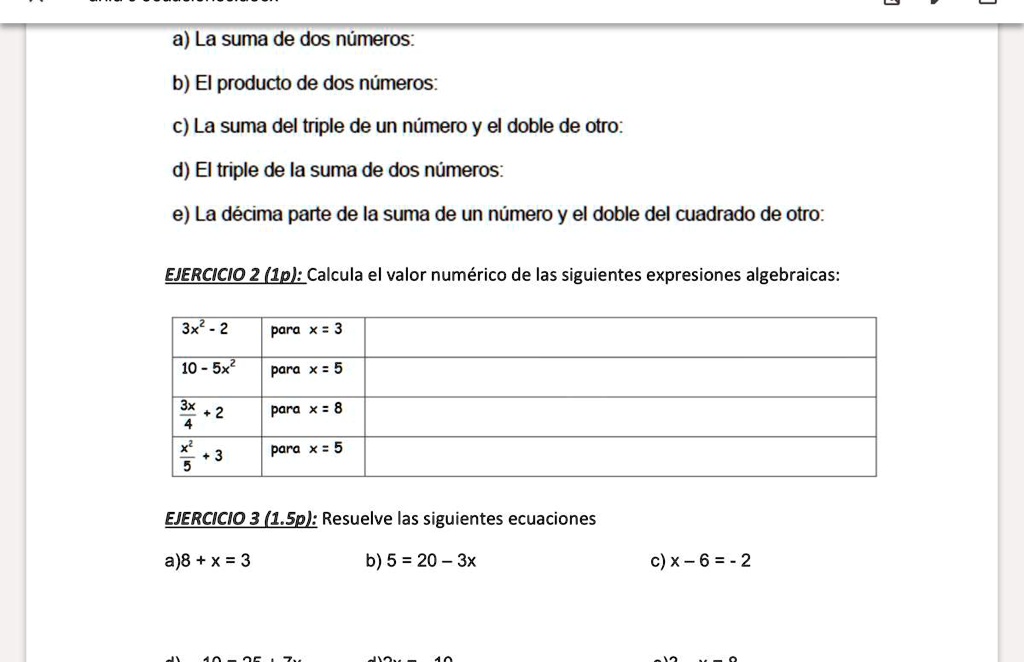 SOLVED: Ayuda lo necesito mas o menos rápido plis a) La suma de dos