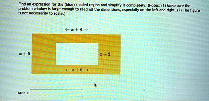 find an expression for the blue shaded region and simplify it ...