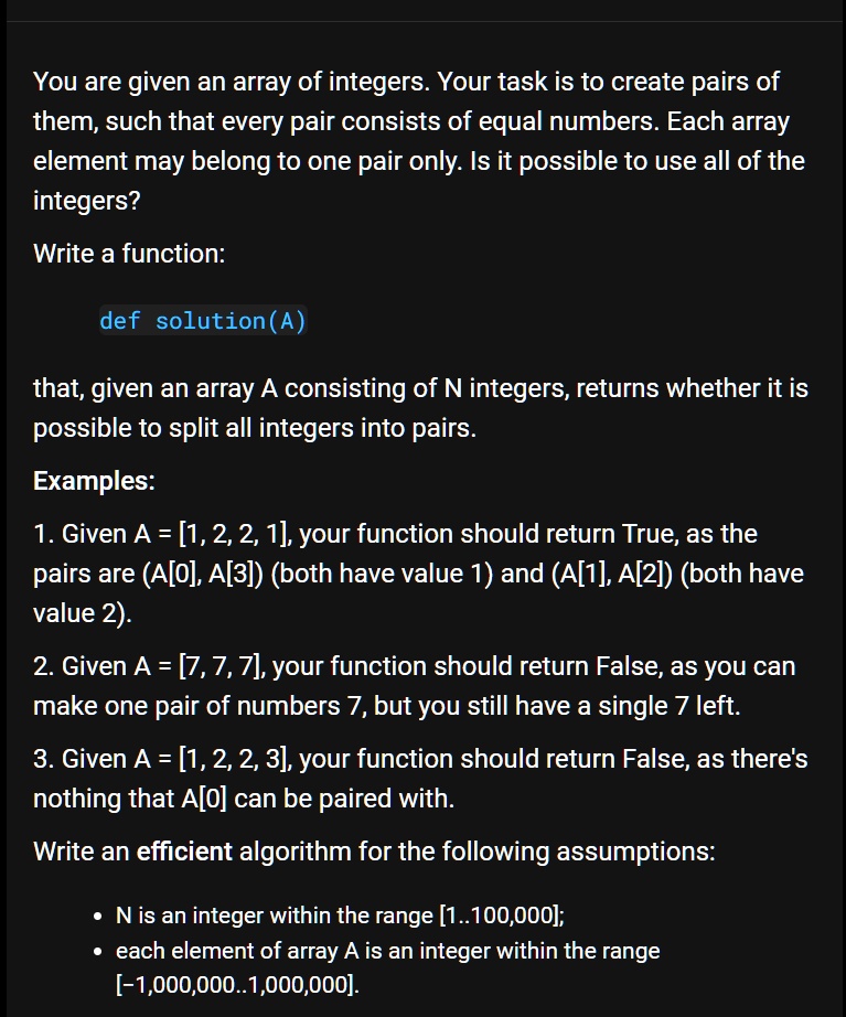 You are given an array of integers. Your task is to create pairs of ...
