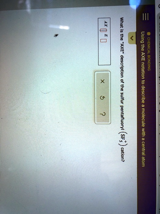 SOLVED AX 1 '0 Hm Using "AXE', the CHEMICAL AXE description XE