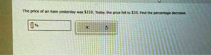 solved all items below will decrease short - run... The price of an item yesterday was 110. Today, the price fell to33 ...