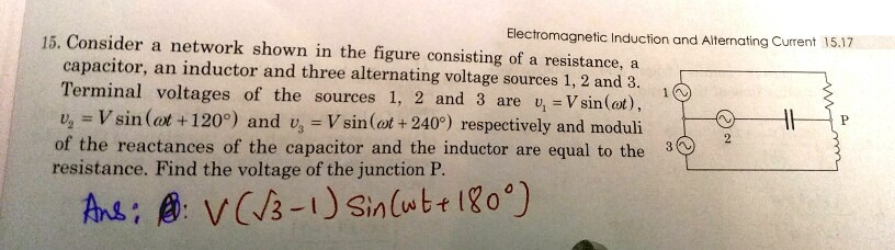 15. Consider a network shown in the figure consisting of a...
