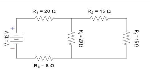R? = 20 ??
R? = 15 ??
R? = 20 ??
R? = 15 ??
R? = 8 ??
V = 12 V