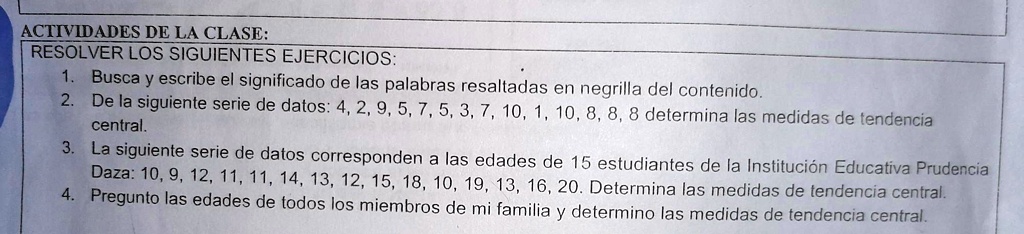 Solved Quien Me Ayuda Pero Rápido Porfavor Actividades De La Clase Resolver Los Siguientes 