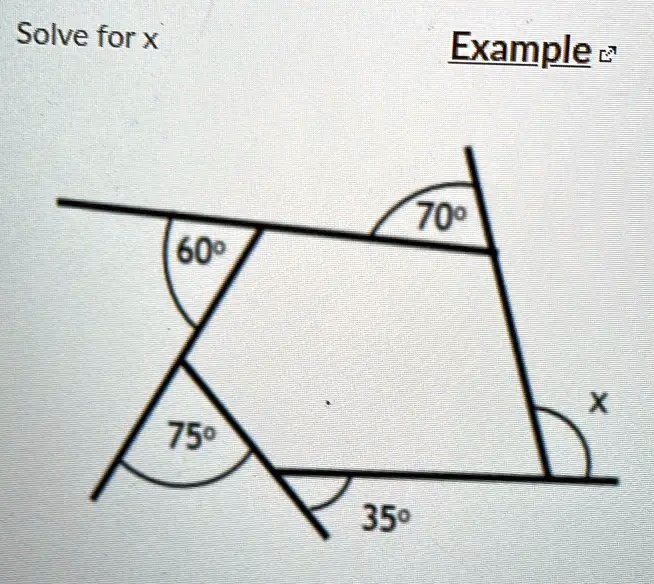 Solve for x
Example