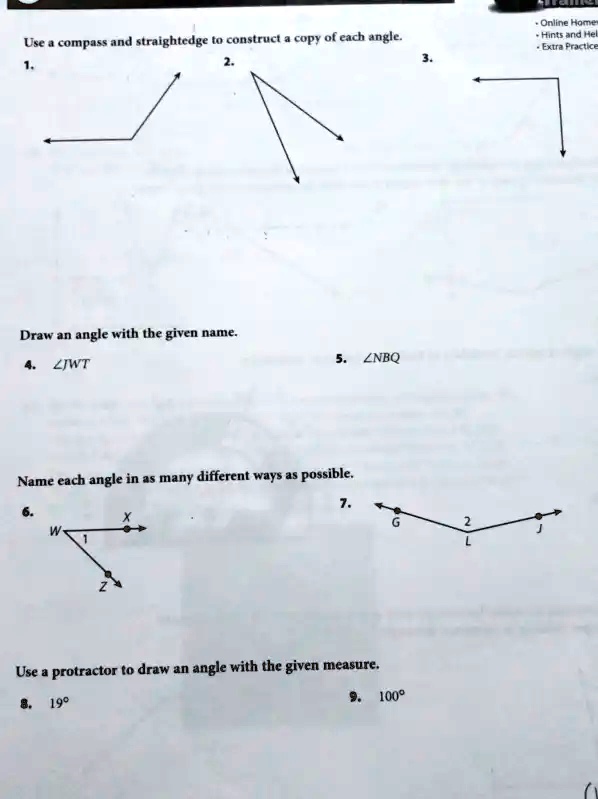 How to construct 145 degree angle with compass 