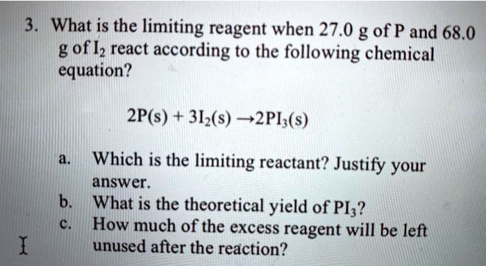 what is the limiting reactant in a chemical reaction
