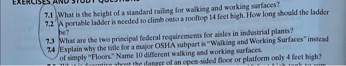 EXERCISES AND STUDY QUESTIONS 7.1 What is the height of a...