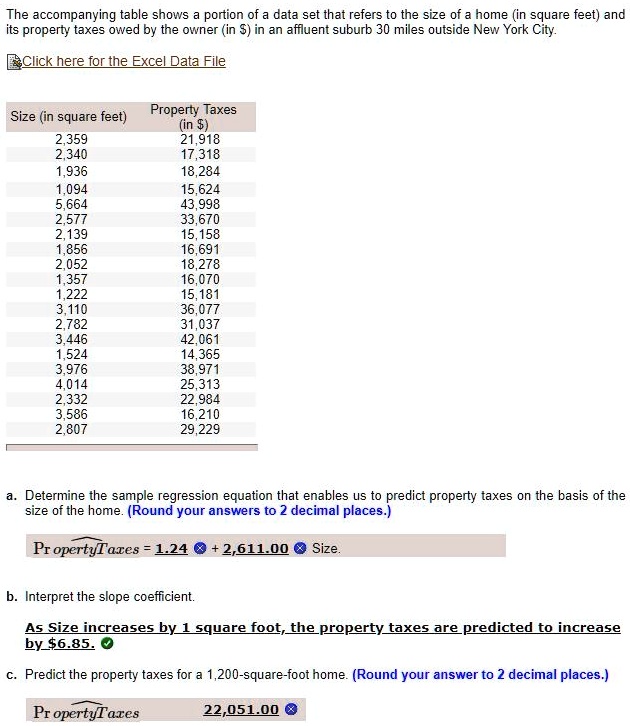 SOLVED The table shows portion of data set that refers to
