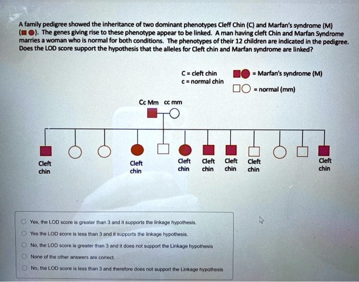 Solved What is the lod score? Select the two correct