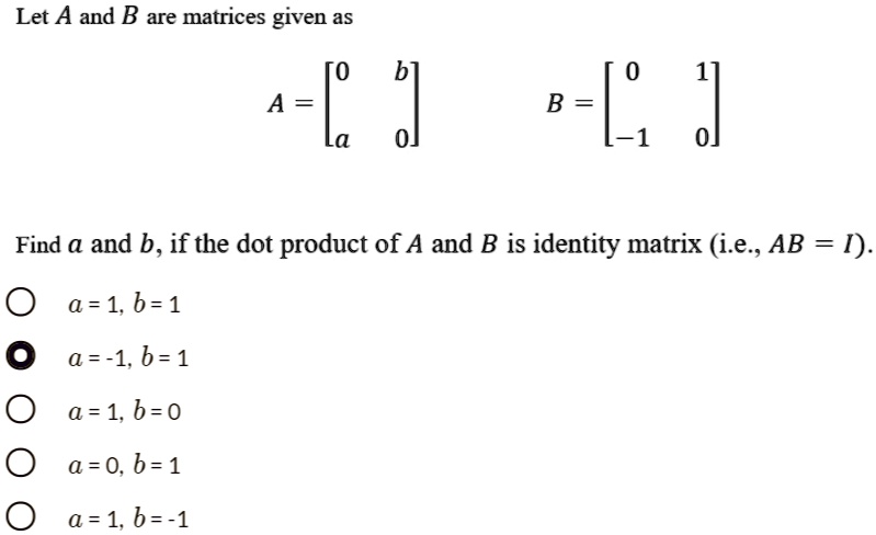 Solved Let A = and B = 1 Find a) AVB. b) A AB. CAOB.