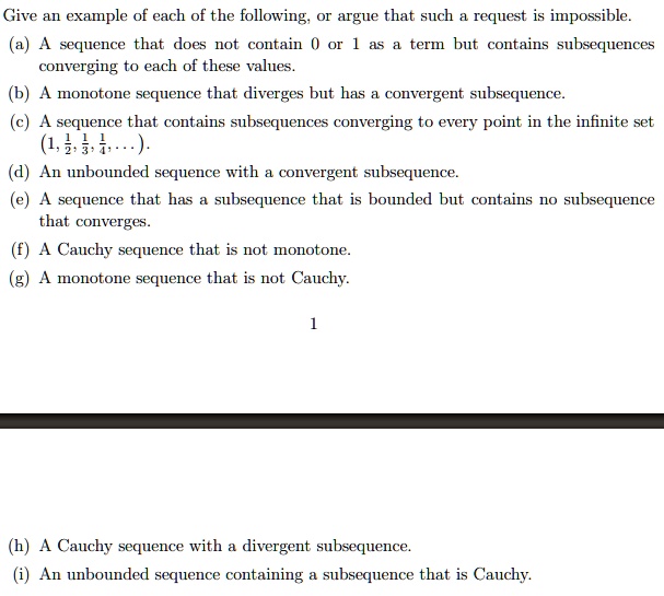 Solved Give An Example Of Each Of The Following Argue That Such Request Is Impossible A 5774