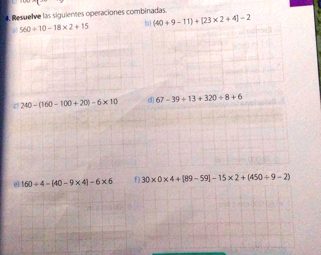 resuelve la siguiente operación combinada 6 7 8 14