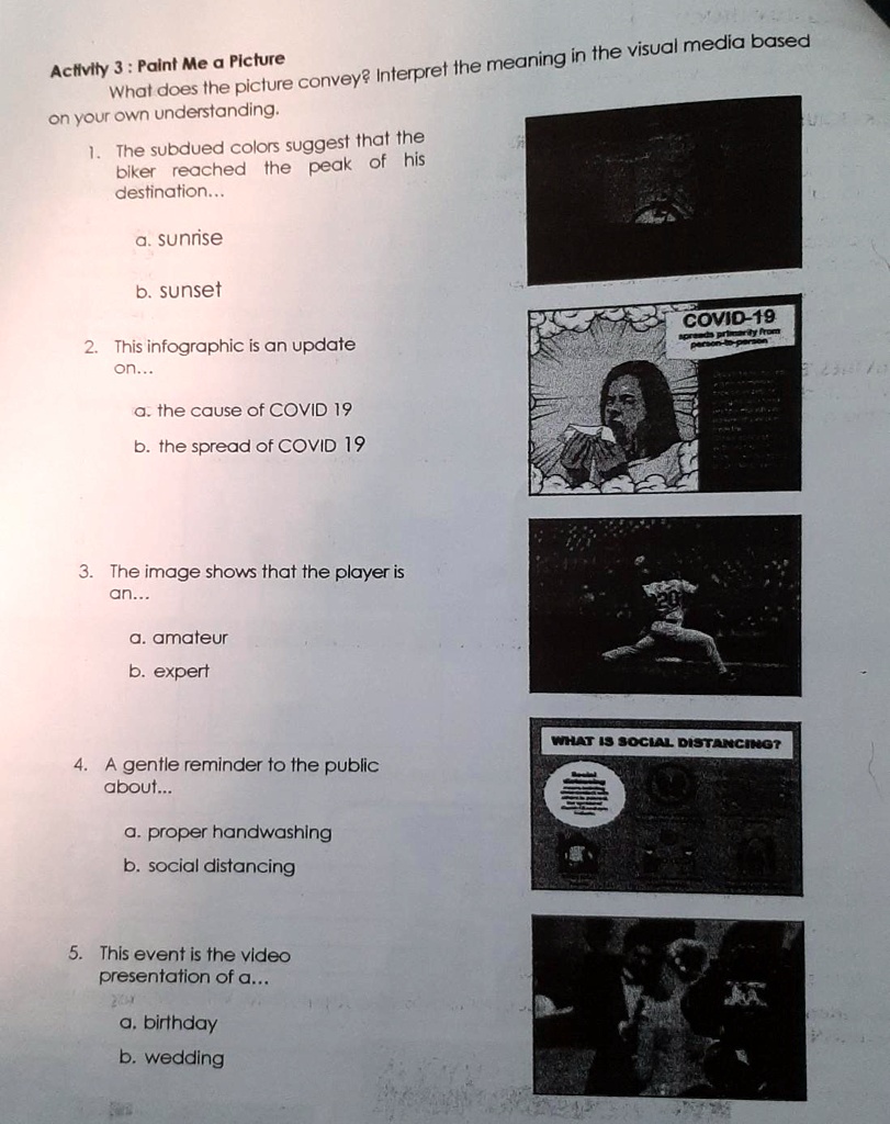 SOLVED: Summative English Grade 6 In the visual media-based Activity 3 ...
