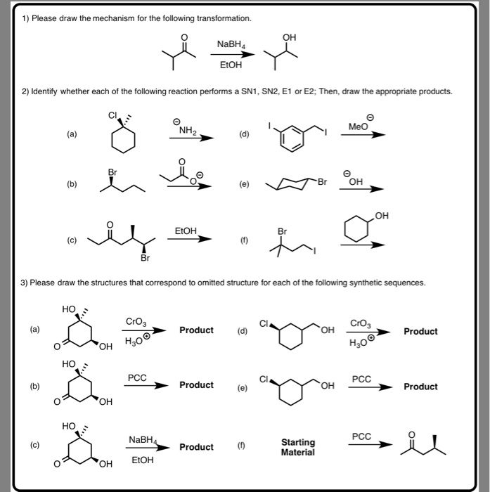 SOLVED: Please draw the mechanism for the following transformation ...