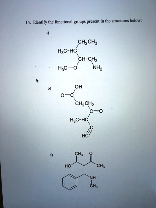 14. Identify the functional groups present in the str… SolvedLib