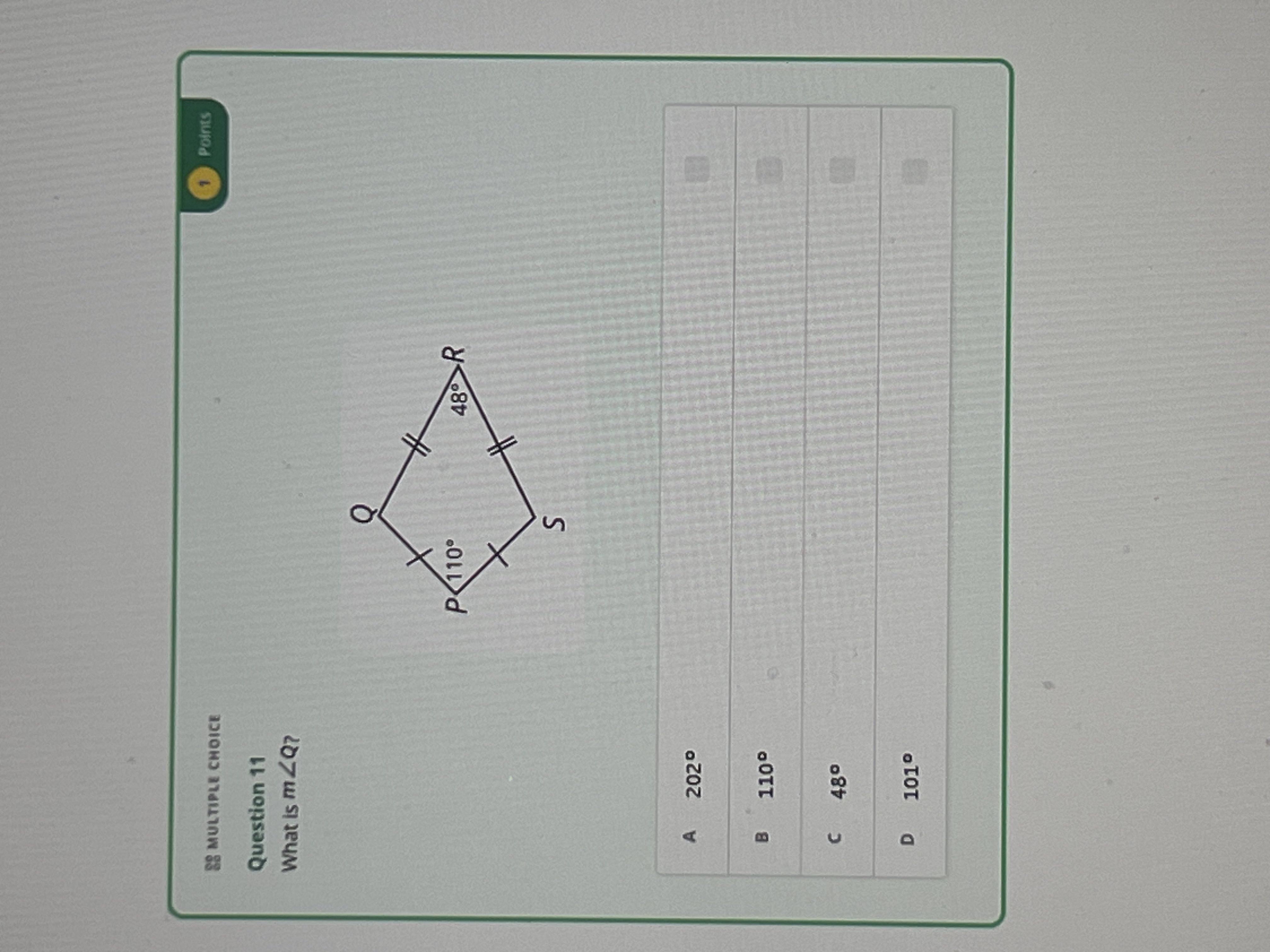 SOLVED: Question 11 Help with geometry quadrilaterals