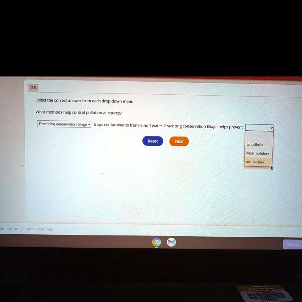 SOLVED What methods help control pollution sources? Practicing