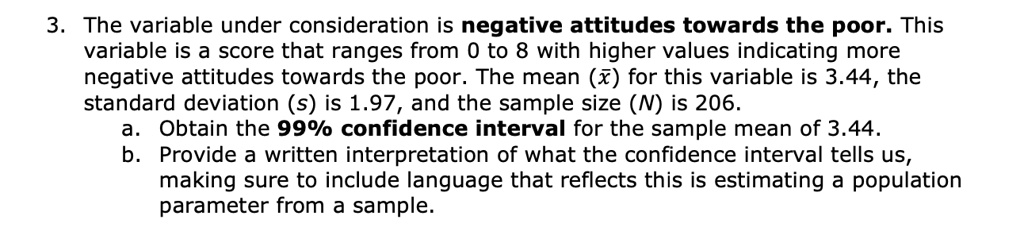 3 the variable under consideration is negative attitudes towards the ...