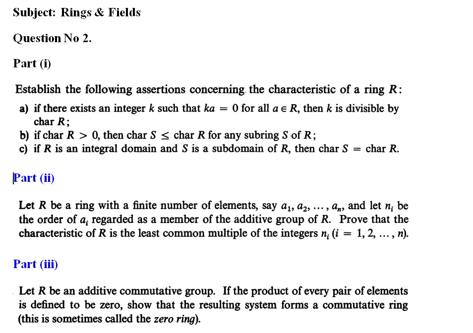 Introduction to Rings | Rip's Applied Mathematics Blog
