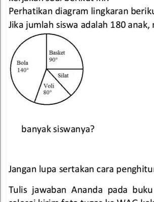 SOLVED: Perhatikan Diagram Lingkaran Berikut!Jika Jumlah Siswa Adalah ...