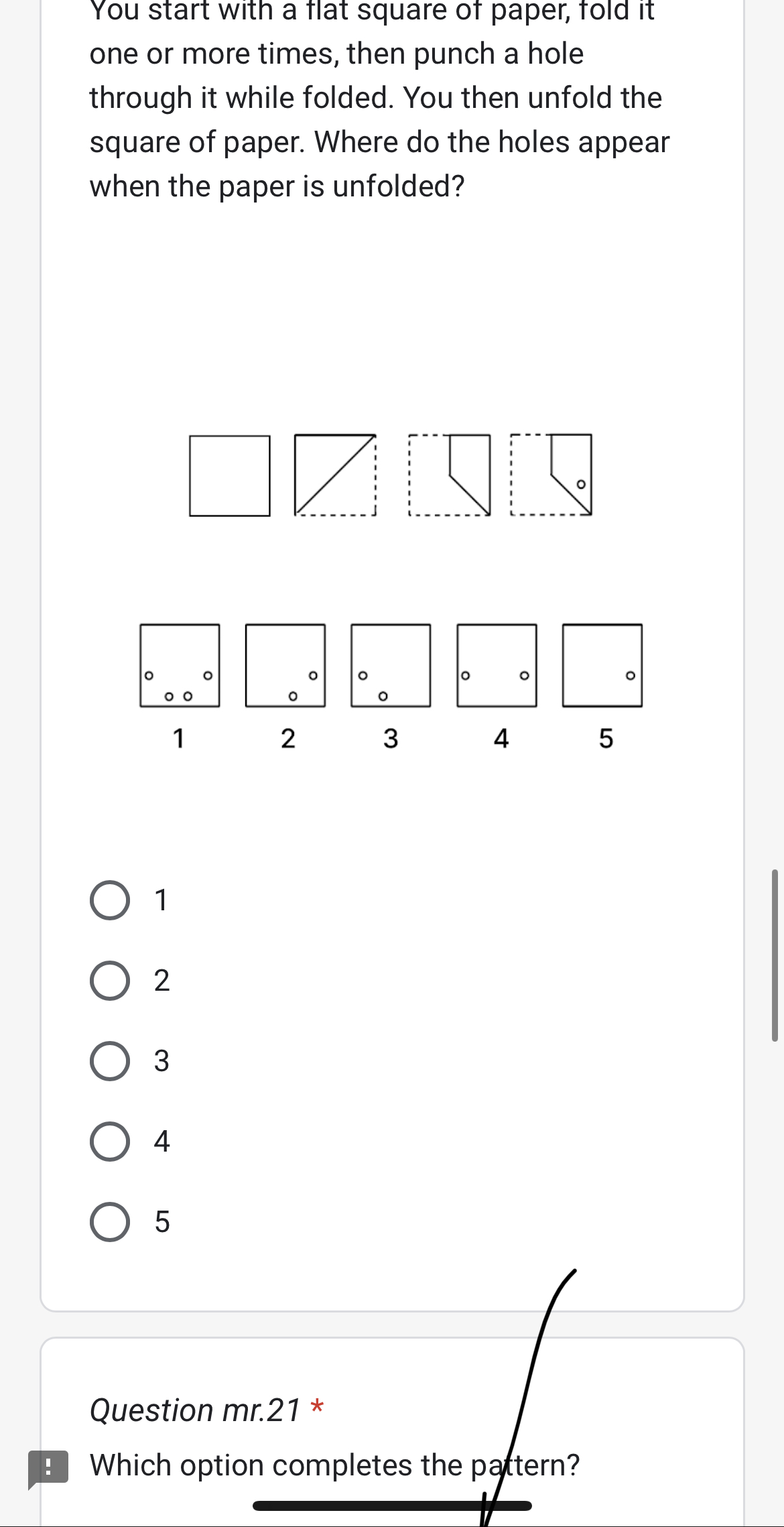 you start with a flat square of paper fold it one or more times then