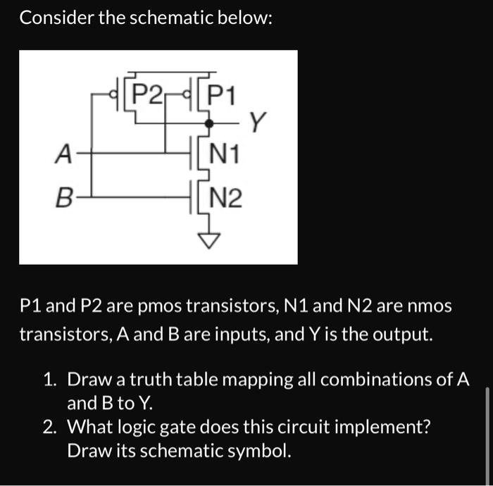 SOLVED: Texts: Consider the schematic below: P1 A N1 B N2 P1 and P2 are ...