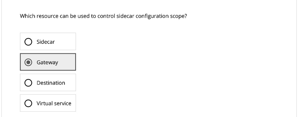 Which resource can be used to control sidecar configuration scope ...