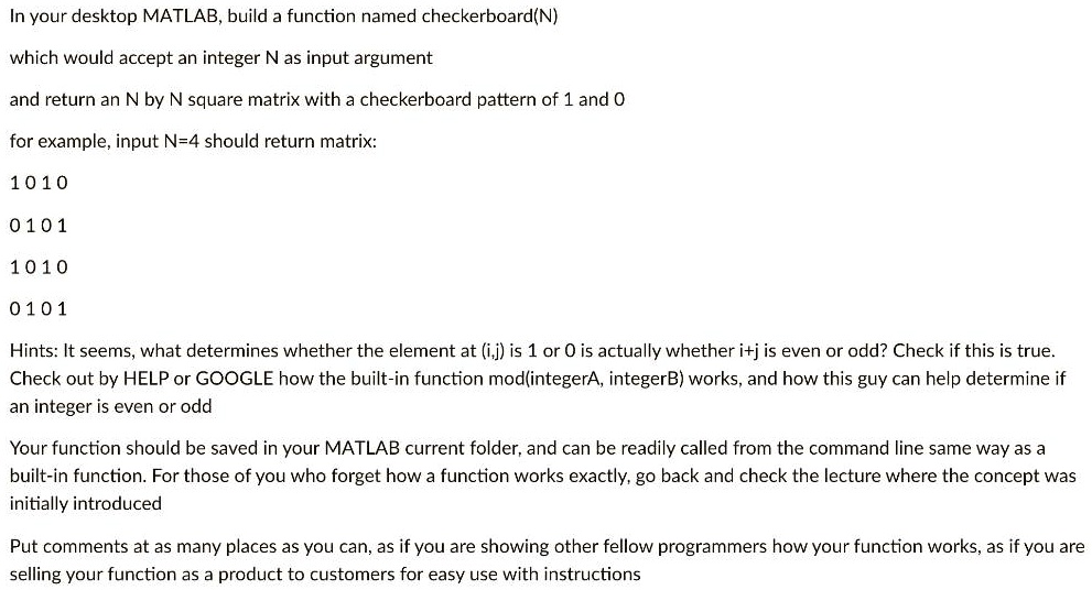 Video Solution: Text: Matlab In Your Desktop Matlab, Build A Function 