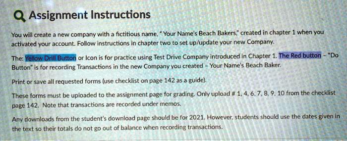 Q Assignment Instructions You will create a new company with a ...