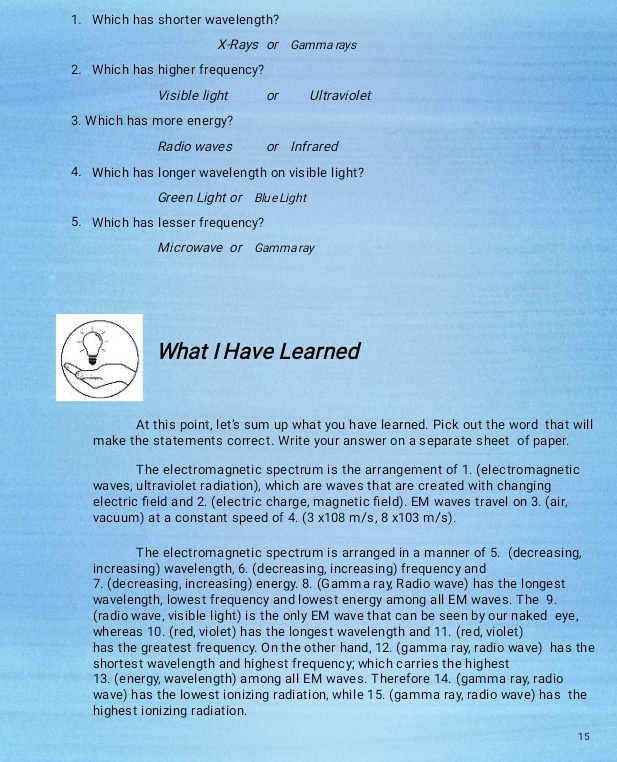 SOLVED 'which has shorter wavelength Which has shorter wavelength? X