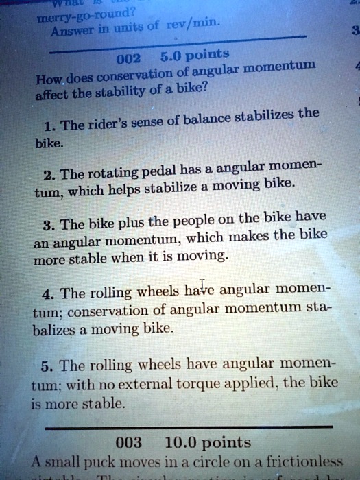 Merrygoround? Answer in units of rev/min. 002 5.0 points. How does