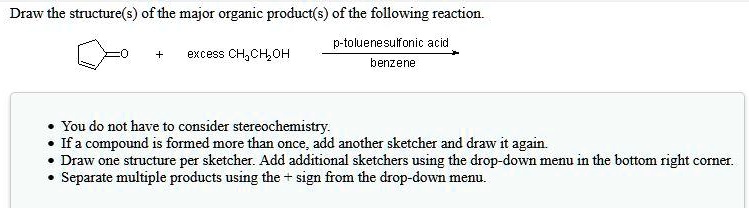 VIDEO solution: Draw the structure(s) of the major organic product(s ...