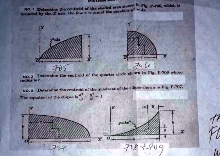 Solved Determine The Centroid Of The Quarter Circle Shown In Figp 706 Whose Radius Is R 