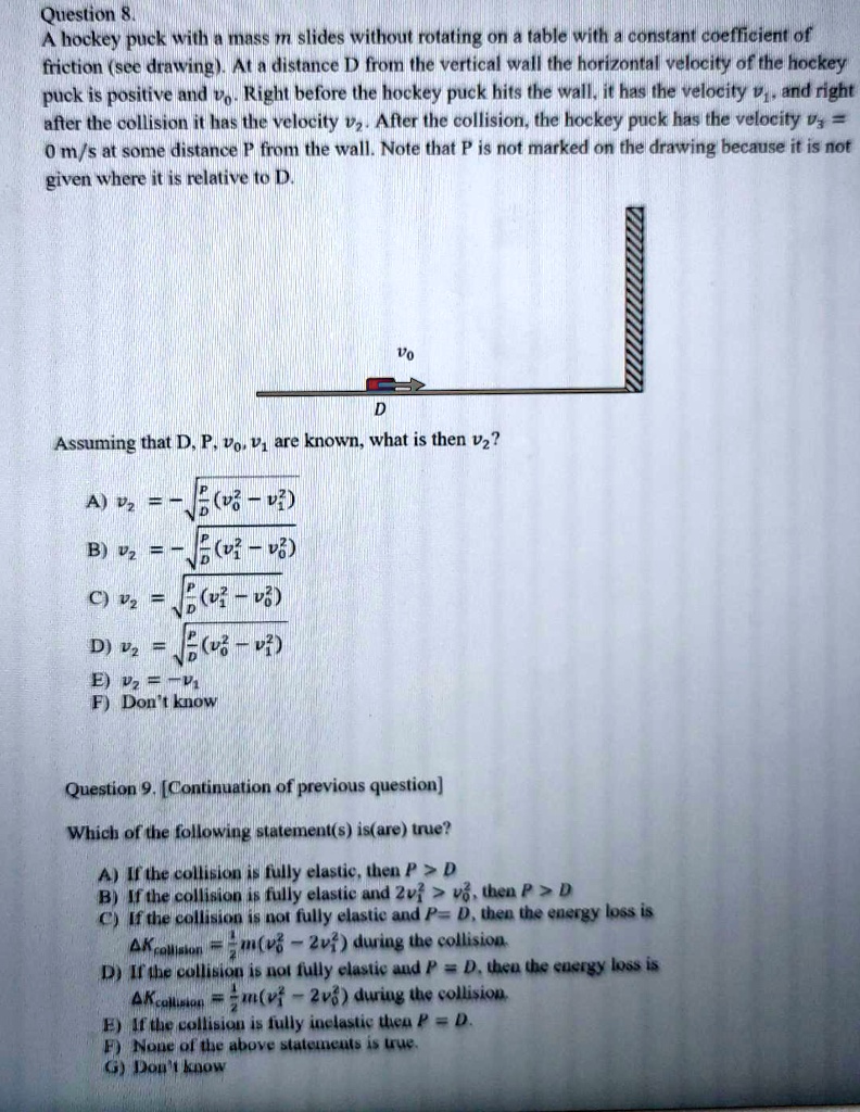 SOLVED kindly solve Q8 Right answer is Option A Question 8 A hockey