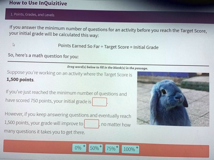 SOLVED How to Use InQuizitive Points, Grades, and Levels If you