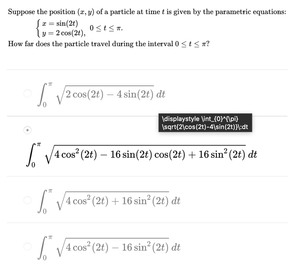 suppose the position y of a particle at time t is given by the ...