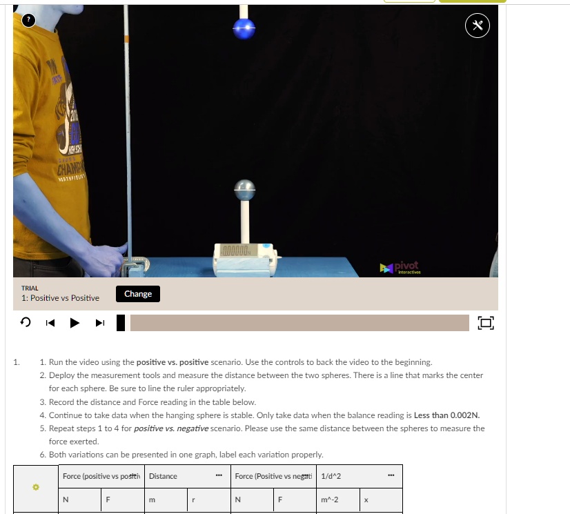 TRIAL 1: Positive vs Positive Change pivot Interactives 1. 1. Run the ...