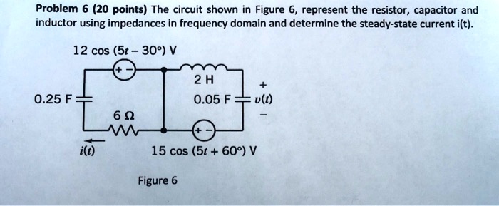 SOLVED: Problem 6 (20 points): The circuit shown in Figure 6 represents ...