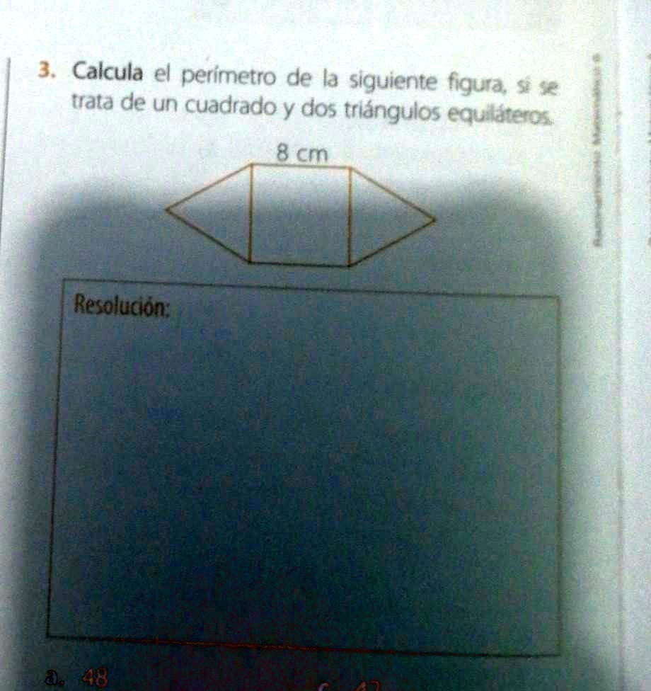 SOLVED: calcula el perímetro de la siguiente figura si se trata de un ...