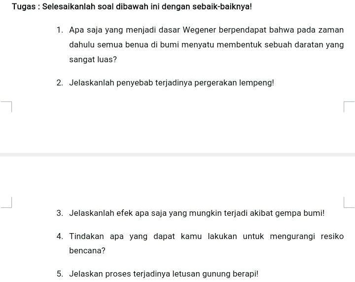 SOLVED: Tolong Jawab Ya Bang Kak Tugas Selesaikanlah Soal Dibawah Ini ...