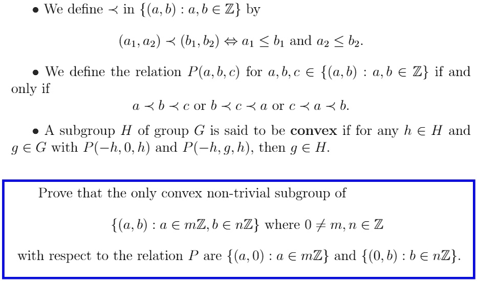 Solved We Define In A 6 A B Ez By A1 02 61 B2 4 01 B1 And Bz We Define The Relation P A B C For A B A A A 6 A B A Z