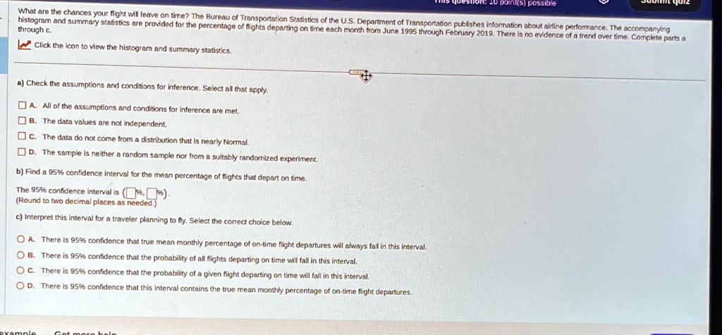 SOLVED: Through c. Click the icon to view the histogram and summary ...