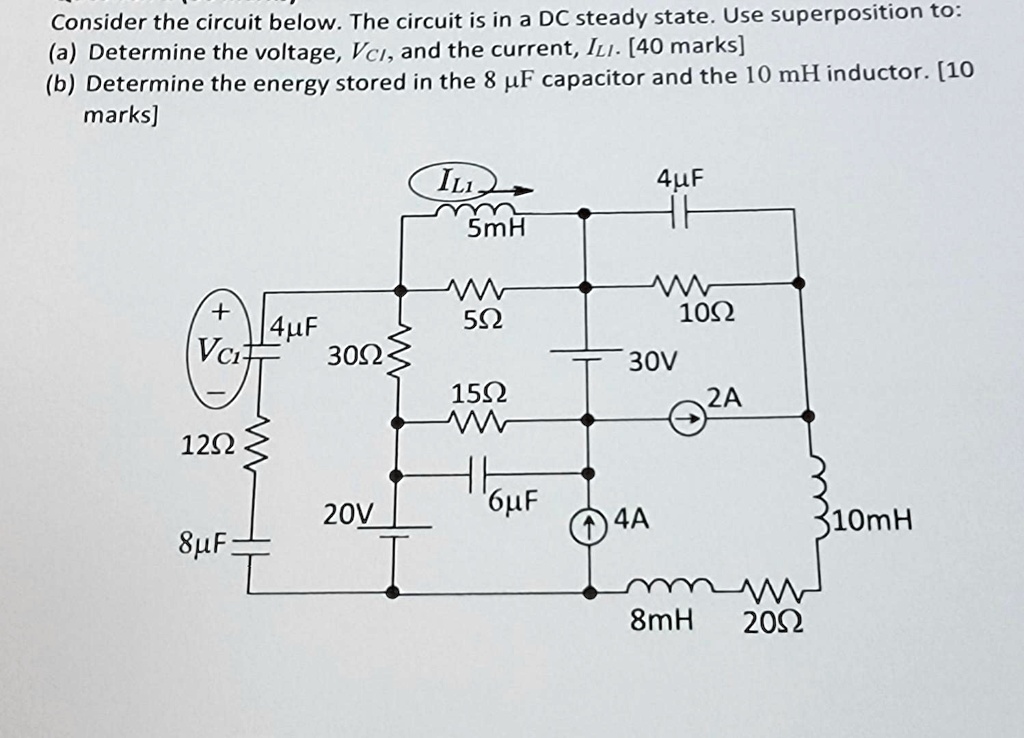 SOLVED superposition Consider the circuit below. The circuit is in a