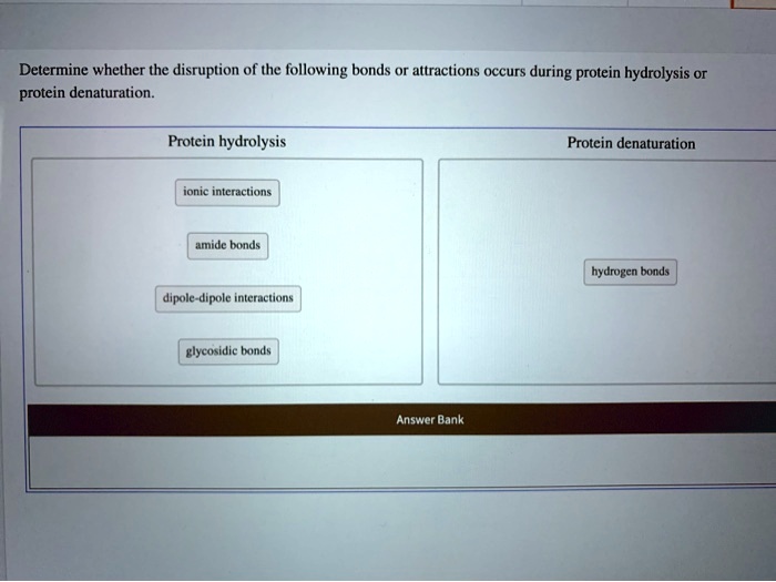 SOLVED Determine whether the disruption of the following bonds or