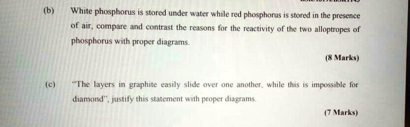 white phosphorus and water