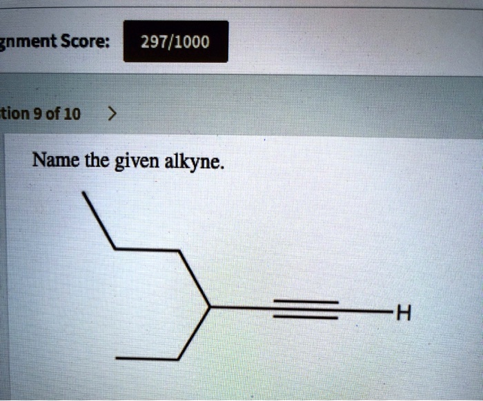 Name The Given Alkyne