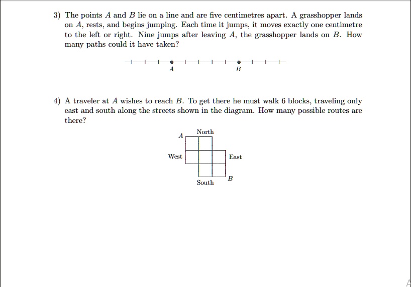 The points a and b lie on line and are five centimetres...